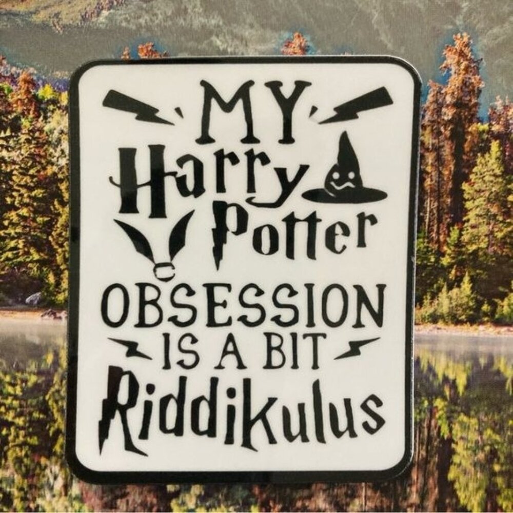 (7/$15) Durable Waterproof Sticker -  Harry Potter